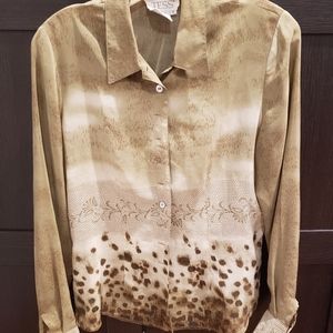 Silk button blouse
